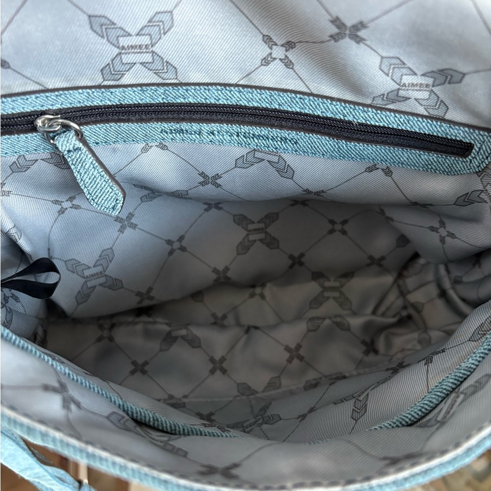 🩵🩵AIMEE KESTENBERG BALI LEATHER DENIM CROSSBODY BAG!🩵🩵 - Picture 9 of 11